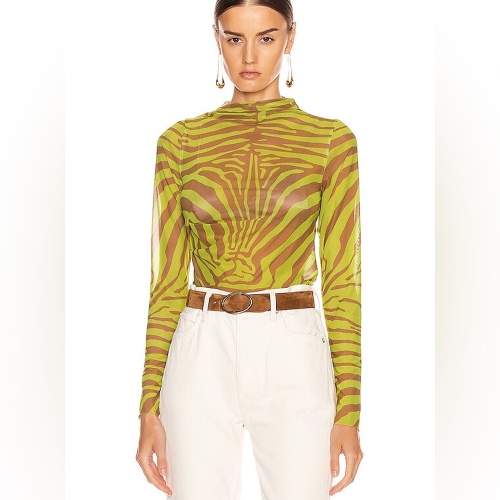 Marques Almeida Zebra Pattern Mesh Top - Picture 6 of 6